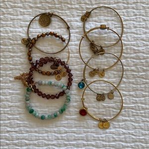 Alex & Ani Bracelets Set of 8